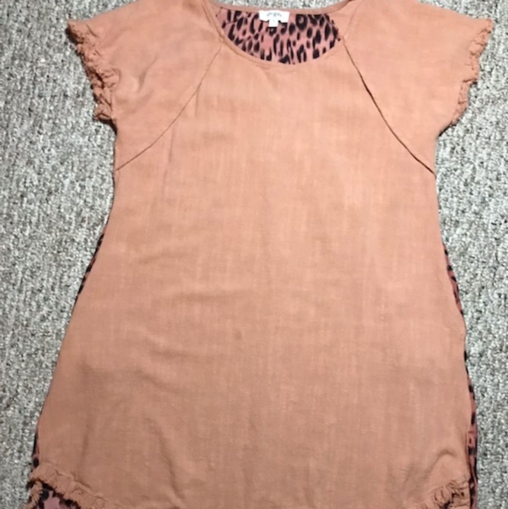 Umgee linen mix midi dress